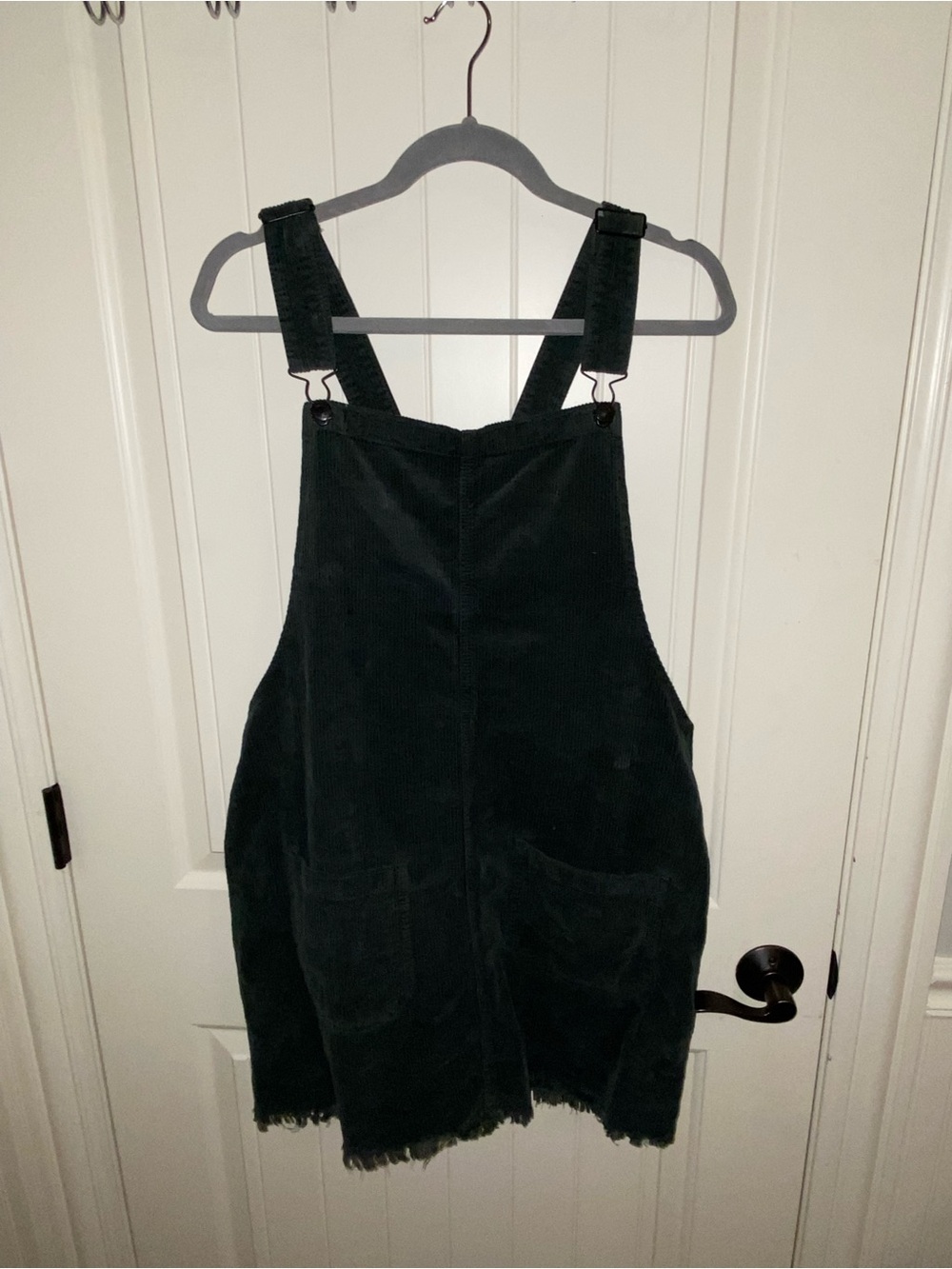 American Eagle Green corduroy overall dress
